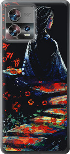 Силиконовый чехол Мечтательная девушка для Motorola Edge 30 Fusion 5G - 6042u-3198 изображение 