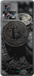Силіконовий чехол Black Bitcoin для Motorola Edge 30 Fusion 5G - 6090u-3198 изображение 