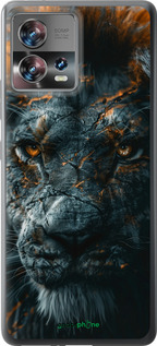 Силиконовый чехол Пламенный лев для Motorola Edge 30 Fusion 5G - 6153u-3198 изображение 