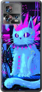 Силіконовий чехол Кіт панк для Motorola Edge 30 Fusion 5G - 6311u-3198 изображение 