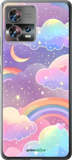 Силіконовий чехол Хмари та веселка для Motorola Edge 30 Fusion 5G - 6312u-3198 изображение 