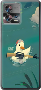 Силіконовий чехол Каченя з автоматом для Motorola Edge 30 Fusion 5G - 6356u-3198 изображение 