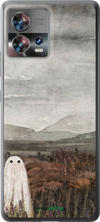 Силиконовый чехол Одинокий призрак на фоне гор для Motorola Edge 30 Fusion 5G - 6486u-3198 изображение 