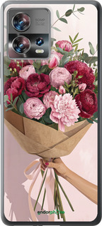Силиконовый чехол Пионы 1 для Motorola Edge 30 Fusion 5G - 6705u-3198 изображение 
