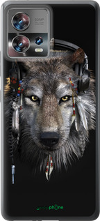 Силиконовый чехол Волк-меломан для Motorola Edge 30 Fusion 5G - 875u-3198 изображение 