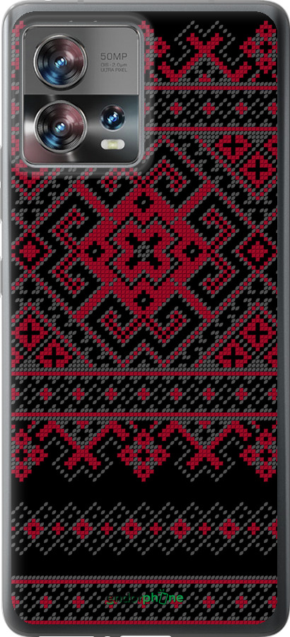 Силиконовый чехол Вышиванка 52 для Motorola Edge 30 Fusion 5G - 1763u-3198 изображение 