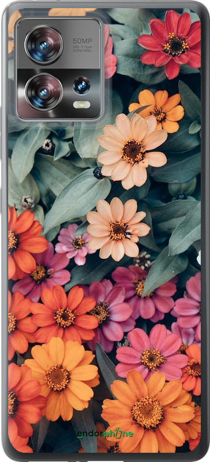 Силиконовый чехол Beauty flowers для Motorola Edge 30 Fusion 5G - 4050u-3198 изображение 