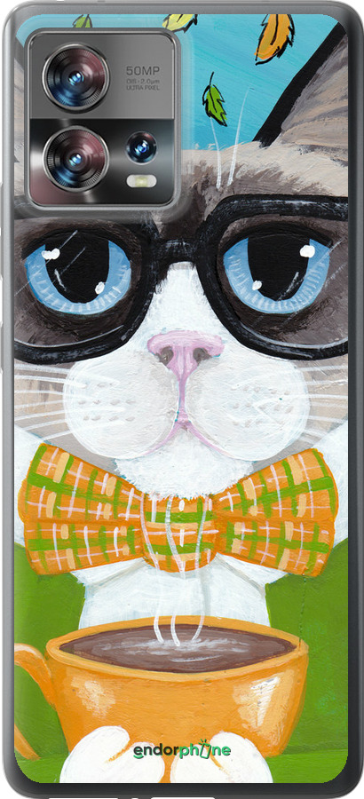 Силиконовый чехол Cat&Coffee для Motorola Edge 30 Fusion 5G - 4053u-3198 изображение 