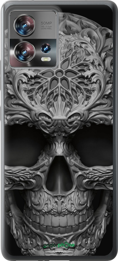 Силиконовый чехол skull-ornament для Motorola Edge 30 Fusion 5G - 4101u-3198 изображение 