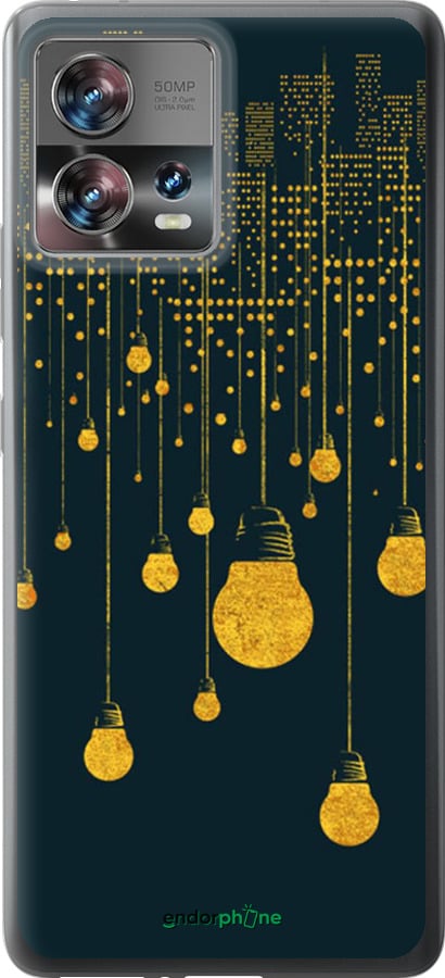 Силиконовый чехол Иллюстрация ночного города для Motorola Edge 30 Fusion 5G - 4162u-3198 изображение 