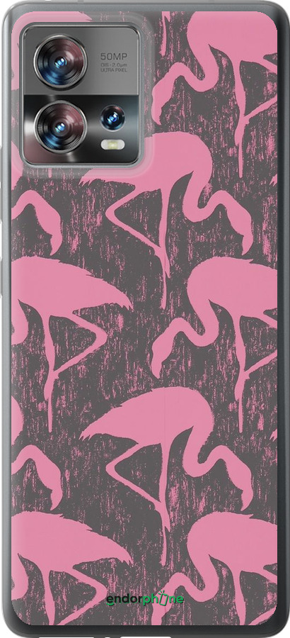 Силіконовий чехол Vintage-Flamingos для Motorola Edge 30 Fusion 5G - 4171u-3198 изображение 