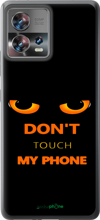 Силиконовый чехол Don't touch the phone для Motorola Edge 30 Fusion 5G - 4261u-3198 изображение 