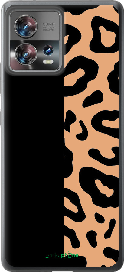 Силиконовый чехол Пятна леопарда для Motorola Edge 30 Fusion 5G - 4269u-3198 изображение 