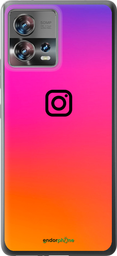 Силиконовый чехол Instagram для Motorola Edge 30 Fusion 5G - 4273u-3198 изображение 