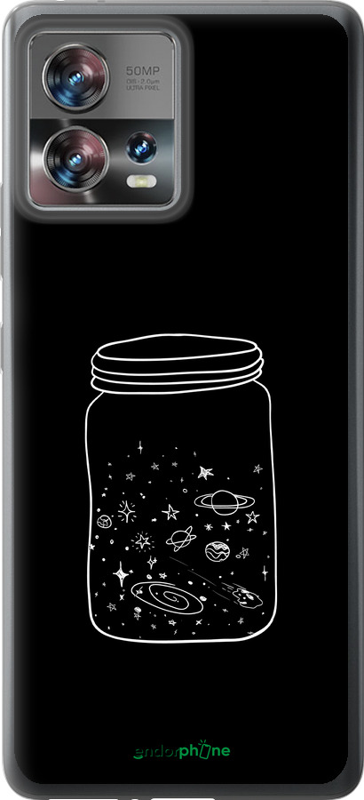 Силиконовый чехол Космос в банке для Motorola Edge 30 Fusion 5G - 4297u-3198 изображение 