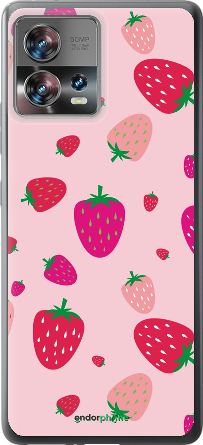 Силіконовий чехол Полунички для Motorola Edge 30 Fusion 5G - 4332u-3198 изображение 