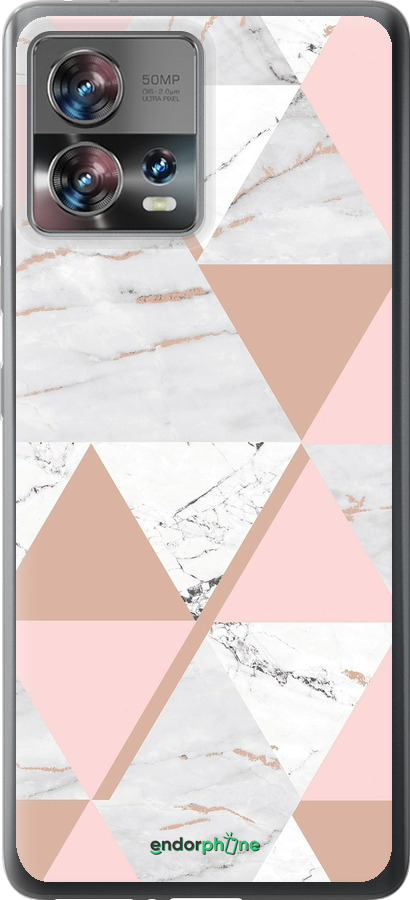 Силиконовый чехол Мраморная симметрия для Motorola Edge 30 Fusion 5G - 4344u-3198 изображение 