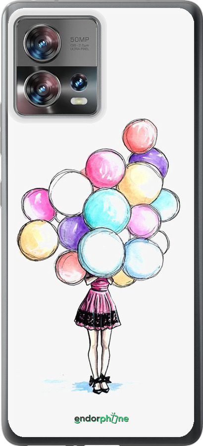 Силиконовый чехол Шарики для Motorola Edge 30 Fusion 5G - 4387u-3198 изображение 