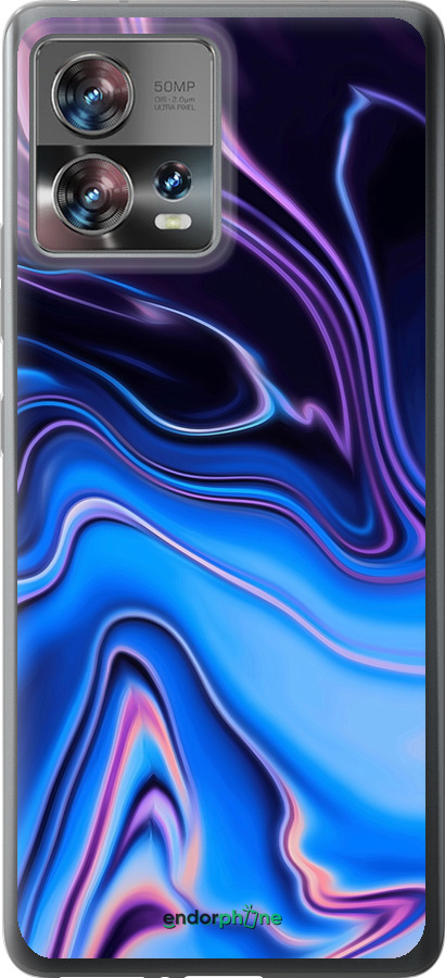 Силиконовый чехол Узор воды для Motorola Edge 30 Fusion 5G - 4491u-3198 изображение 