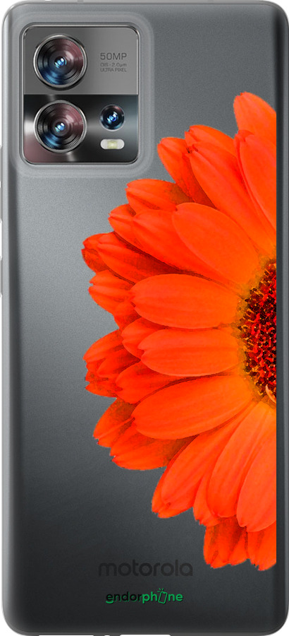 Силиконовый чехол Гербера 1 для Motorola Edge 30 Fusion 5G - 4534u-3198 изображение 