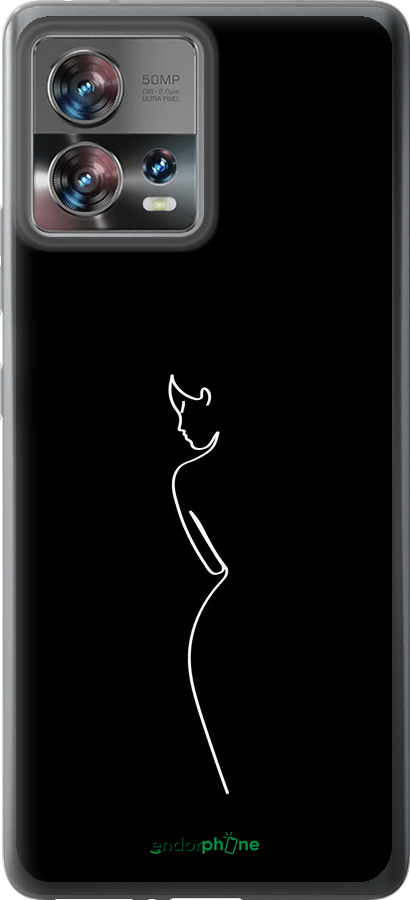Силиконовый чехол Силуэт1 для Motorola Edge 30 Fusion 5G - 4590u-3198 изображение 
