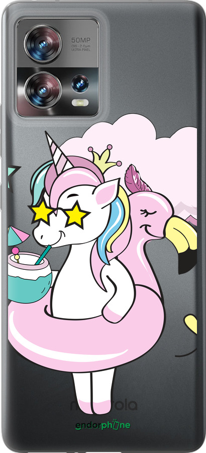 Силиконовый чехол Crown Unicorn для Motorola Edge 30 Fusion 5G - 4660u-3198 изображение 