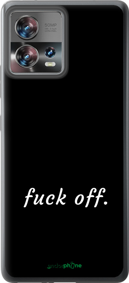 Силиконовый чехол Fuck off для Motorola Edge 30 Fusion 5G - 4731u-3198 изображение 