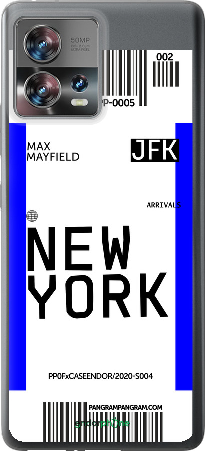 Силиконовый чехол New York для Motorola Edge 30 Fusion 5G - 4861u-3198 изображение 