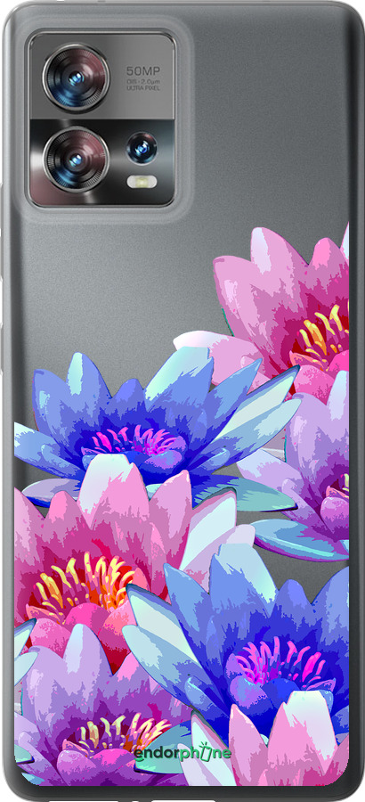 Силиконовый чехол Лотос для Motorola Edge 30 Fusion 5G - 4862u-3198 изображение 