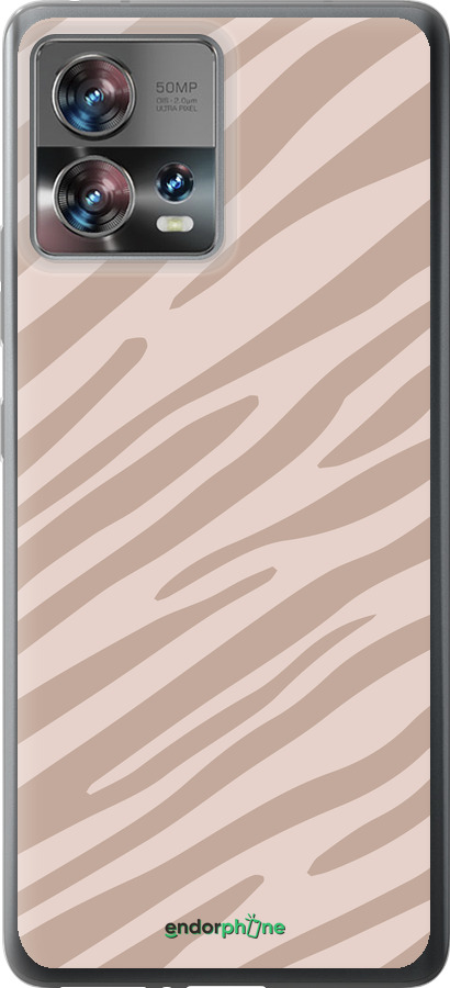 Силиконовый чехол Зебра беж для Motorola Edge 30 Fusion 5G - 4875u-3198 изображение 