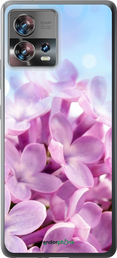 Силиконовый чехол Сирень для Motorola Edge 30 Fusion 5G - 527u-3198 изображение 