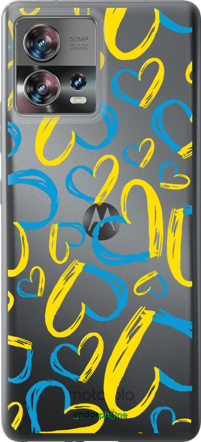 Силиконовый чехол Сердца UA для Motorola Edge 30 Fusion 5G - 5292u-3198 изображение 