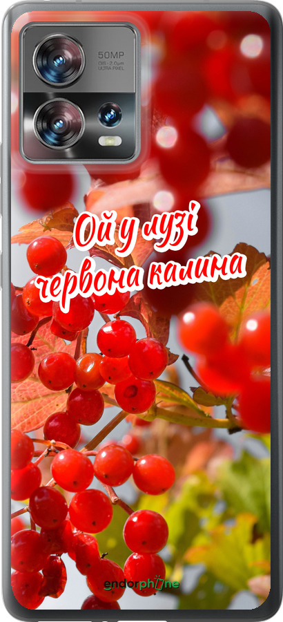 Силиконовый чехол Калина для Motorola Edge 30 Fusion 5G - 5454u-3198 изображение 