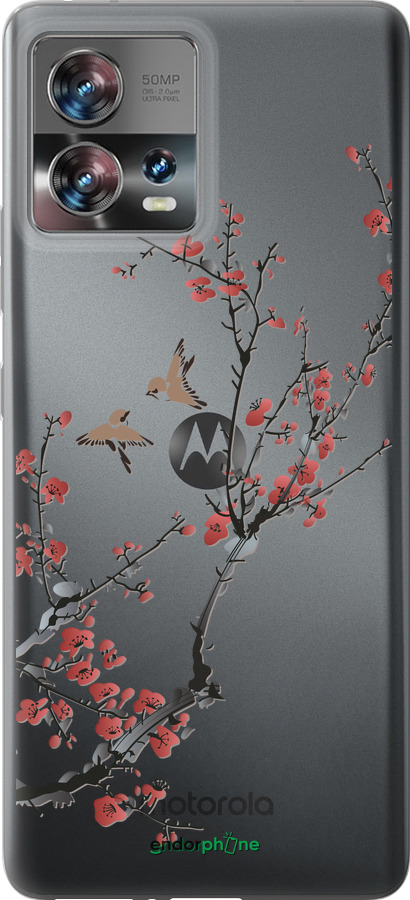 Силиконовый чехол Сакура v2 для Motorola Edge 30 Fusion 5G - 5538u-3198 изображение 