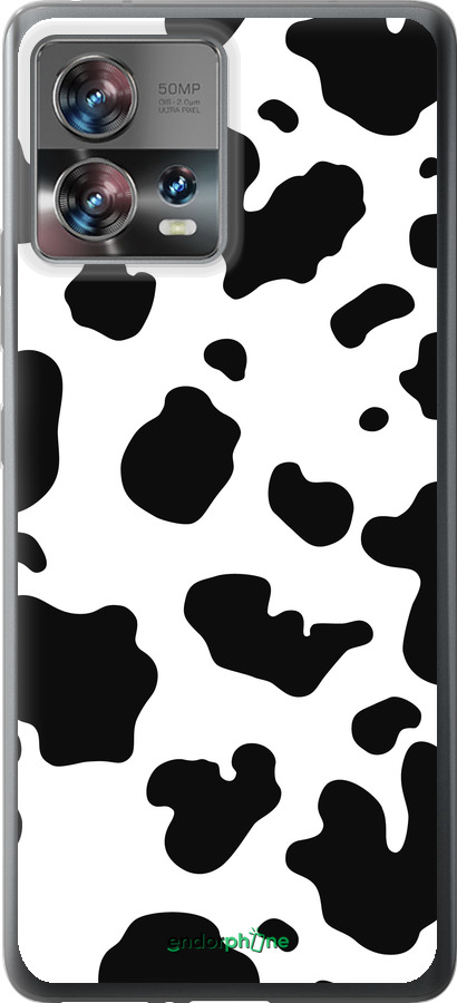 Силиконовый чехол Шкура коровы для Motorola Edge 30 Fusion 5G - 5576u-3198 изображение 
