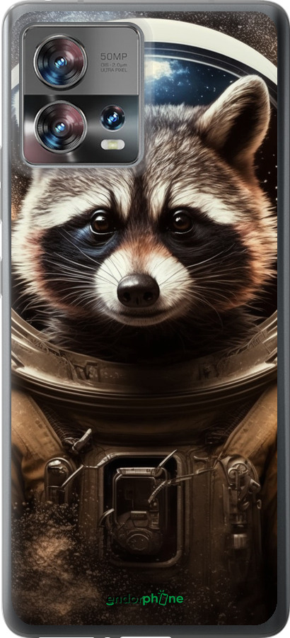Силиконовый чехол Raccoon austronaut для Motorola Edge 30 Fusion 5G - 5581u-3198 изображение 