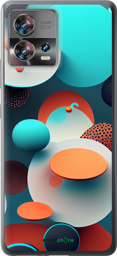 Силиконовый чехол Горошек абстракция для Motorola Edge 30 Fusion 5G - 5608u-3198 изображение 