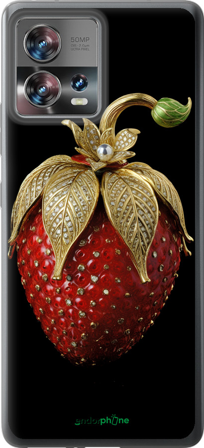 Силиконовый чехол Клубника v3 для Motorola Edge 30 Fusion 5G - 5638u-3198 изображение 