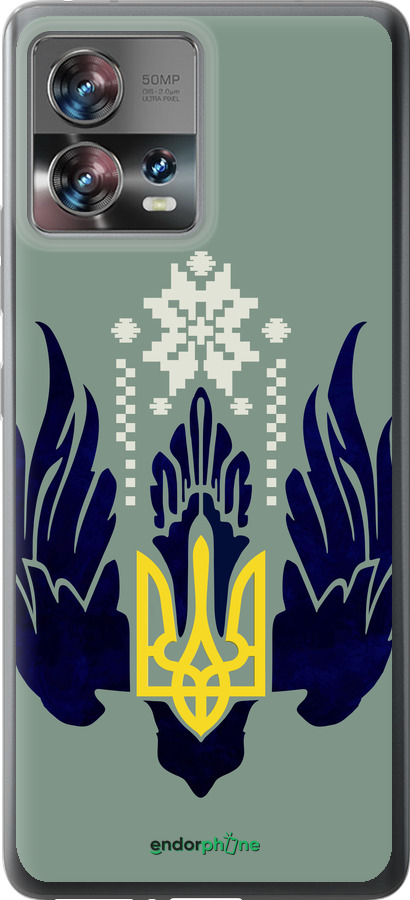Силиконовый чехол Тризуб с крыльями для Motorola Edge 30 Fusion 5G - 5640u-3198 изображение 