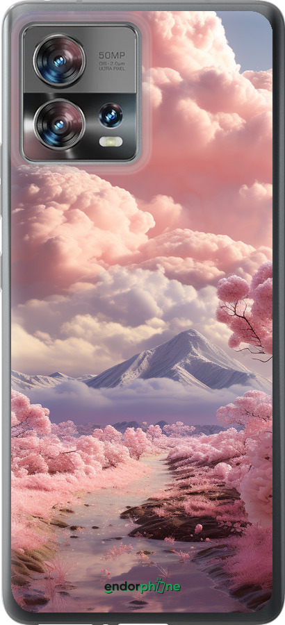Силиконовый чехол Розовые облака для Motorola Edge 30 Fusion 5G - 5660u-3198 изображение 