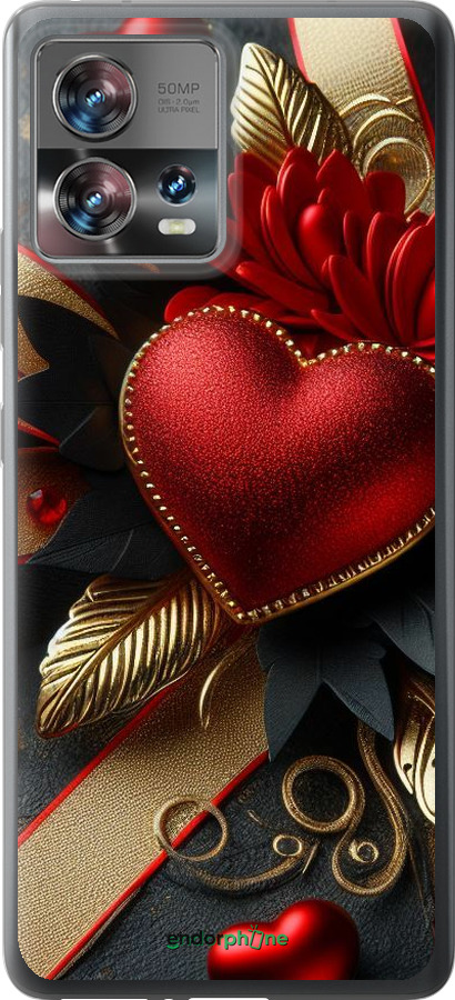 Силиконовый чехол Сердечки v2 для Motorola Edge 30 Fusion 5G - 5832u-3198 изображение 