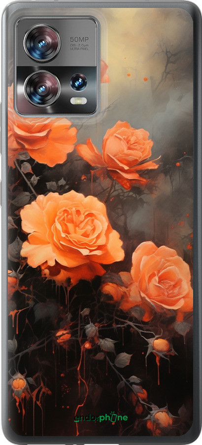 Силиконовый чехол Оранжевые розы для Motorola Edge 30 Fusion 5G - 5944u-3198 изображение 