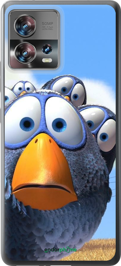 Силиконовый чехол Angry Birds для Motorola Edge 30 Fusion 5G - 6008u-3198 изображение 