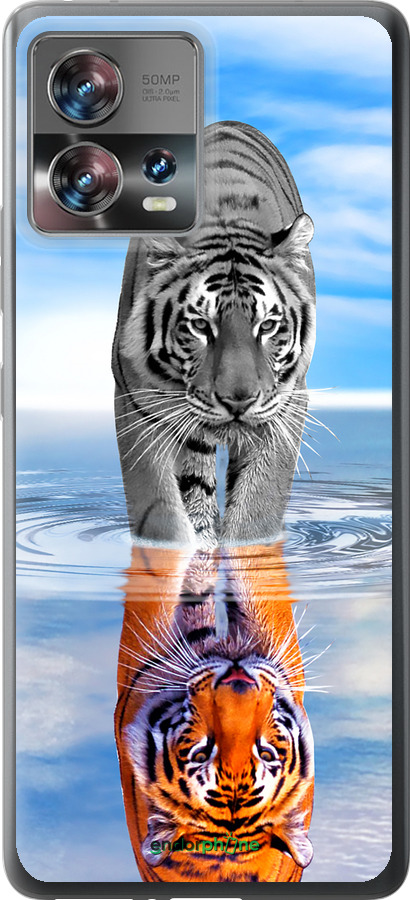 Силиконовый чехол Тигр для Motorola Edge 30 Fusion 5G - 6016u-3198 изображение 