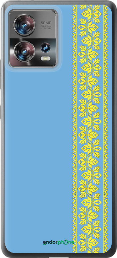 Силиконовый чехол Вышиванка 33 для Motorola Edge 30 Fusion 5G - 602u-3198 изображение 