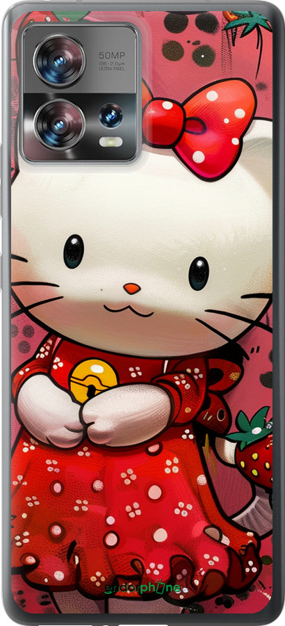 Силиконовый чехол hello kitty1 для Motorola Edge 30 Fusion 5G - 6036u-3198 изображение 