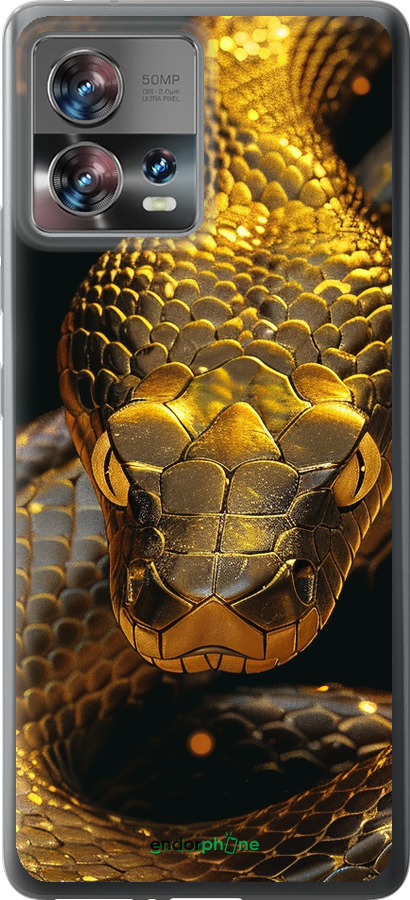Силиконовый чехол Golden snake для Motorola Edge 30 Fusion 5G - 6072u-3198 изображение 