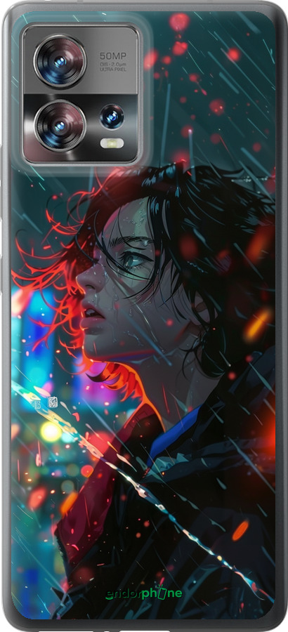 Силиконовый чехол Ночные огни для Motorola Edge 30 Fusion 5G - 6096u-3198 изображение 