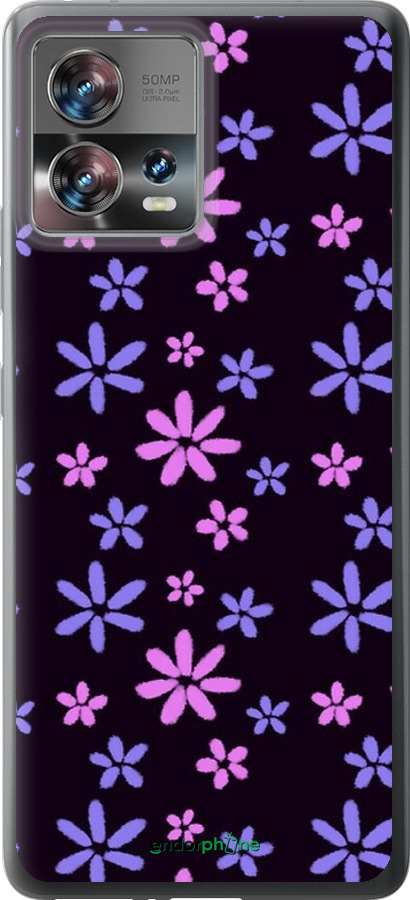 Силіконовий чехол з квітами для Motorola Edge 30 Fusion 5G - 6258u-3198 изображение 
