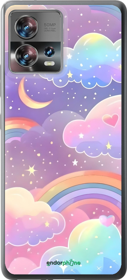 Силіконовий чехол Хмари та веселка для Motorola Edge 30 Fusion 5G - 6312u-3198 изображение 